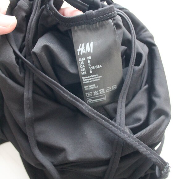 H&M Black One Piece Swimsuit Size US 8 EUR 38 - Picture 4 of 4